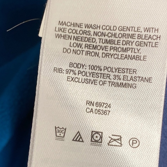 COLUMBIA Arctic Air Fleece Blue Colorblock 3/4 Zip Running Athletic Jacket M EUC - Picture 10 of 11